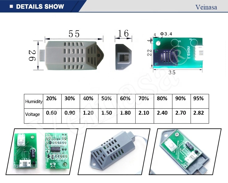 Hrtm030 Temperature Intelligent Integrated Transmitter Control and Humidity Module Sensor for Farm