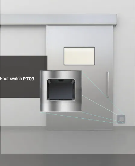 Sensor de pé para porta deslizante hermético automático e interruptor de chute para pé